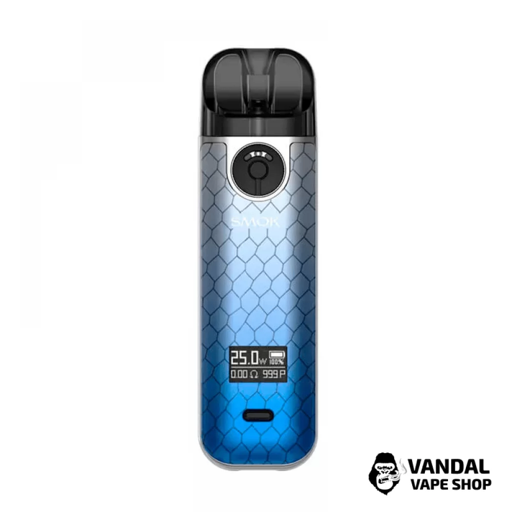 Smok Novo 4 Pod Kit 800mAh - в расцветке "Blue grey cobra" (сине-серая кобра)