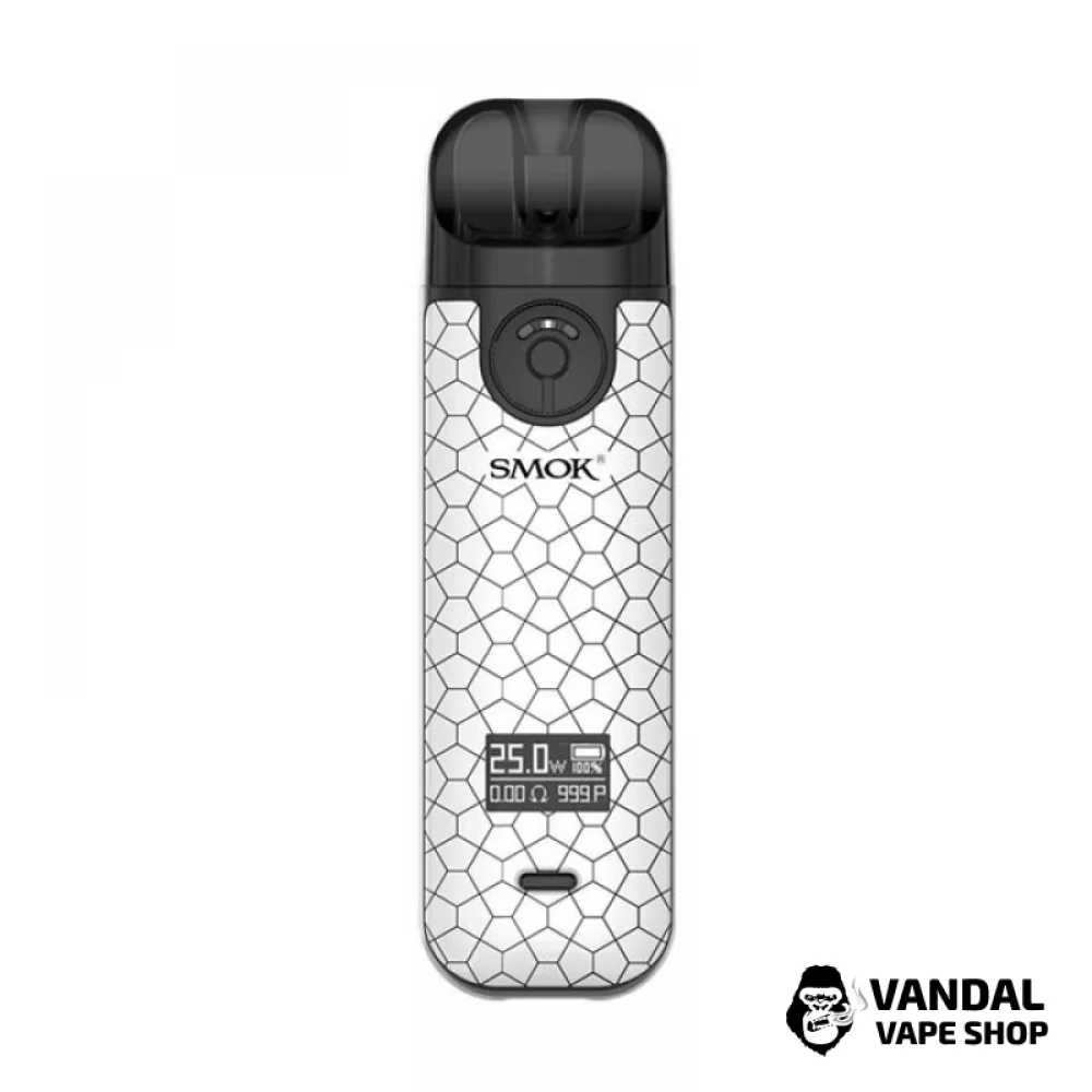 Smok Novo 4 Pod Kit 800mAh - в расцветке "White Armor" (белая броня)