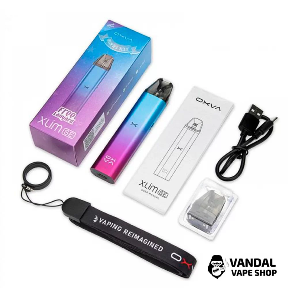 Pod-система OXVA Xlim SE Bk в градиентном фиолетово-голубом цвете Pod-система OXVA Xlim SE Bk в градиентном фиолетово-голубом цвете