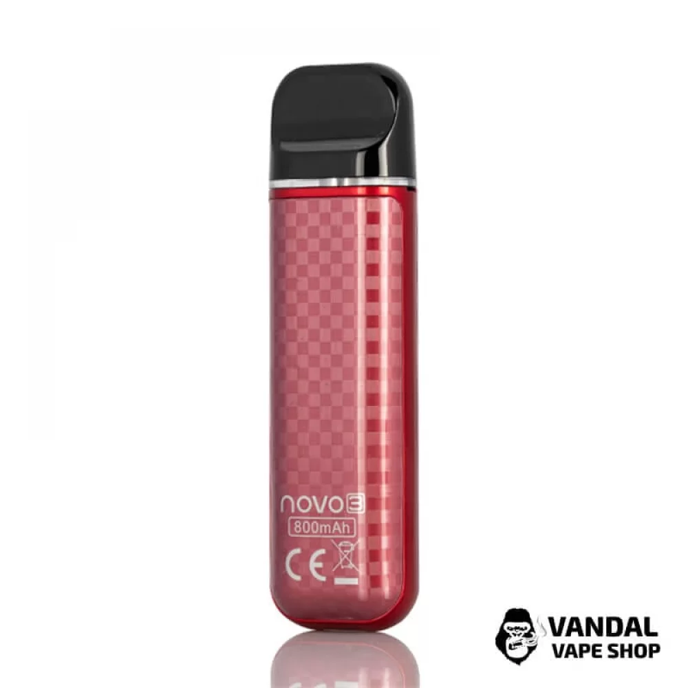 SMOK Novo 3 Pod System Kit 25W 800mAh в расцветке "Red Carbon Fiber"