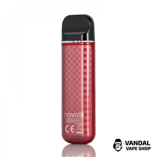  SMOK Novo 3 Pod System Kit 25W 800mAh в забарвленні "Red Carbon Fiber"