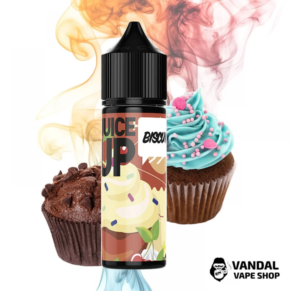 Набір для самозамісу Juice Up Organic 60 мл 3 мг зі смаком бісквіта Набір для самозамісу Juice Up Organic 60 мл 3 мг зі смаком бісквіта