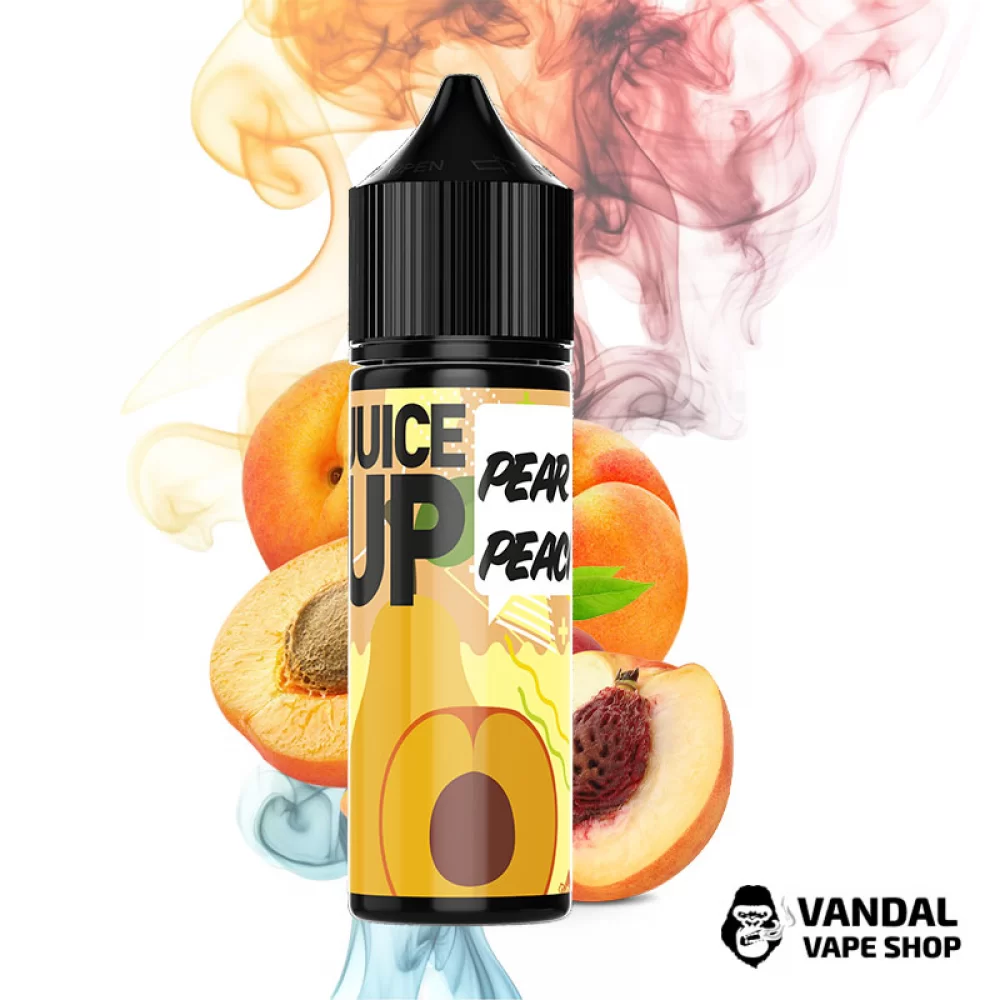 Набір для самозамісу Juice Up Organic 60 мл 3 мг зі смаком персика і груші Набір для самозамісу Juice Up Organic 60 мл 3 мг зі смаком персика і груші