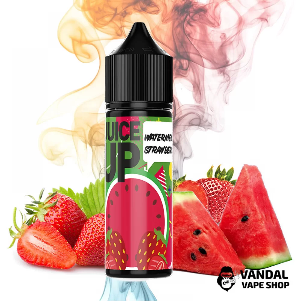 Набір для самозамісу Juice Up Organic 60 мл 6 мг зі смаком кавуна і полуниці Набір для самозамісу Juice Up Organic 60 мл 6 мг зі смаком кавуна і полуниці