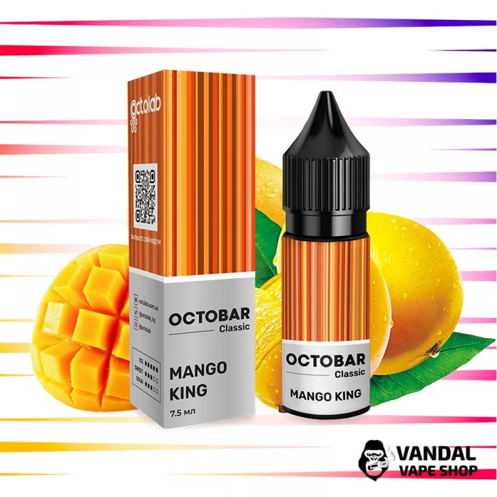Набір для самозамісу OctoBar Salt 15 мл 50 мг зі смаком манго з холодком