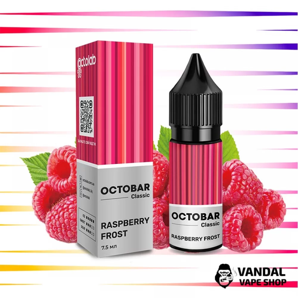 Набір для самозамісу OctoBar Salt 15 мл 50 мг зі смаком малини з холодком
