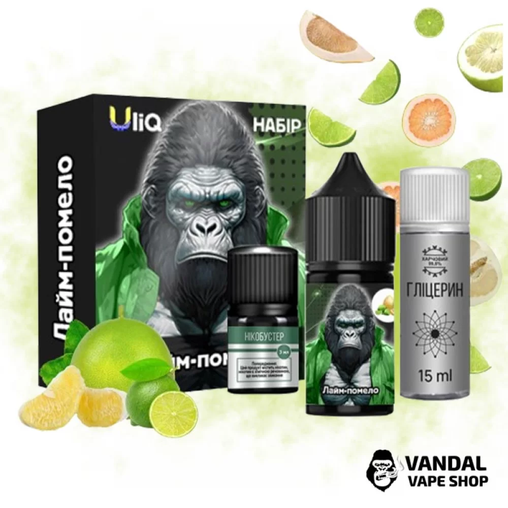 Набір для самозамісу Uliq 30 мл 50 мг зі смаком лайму та помело