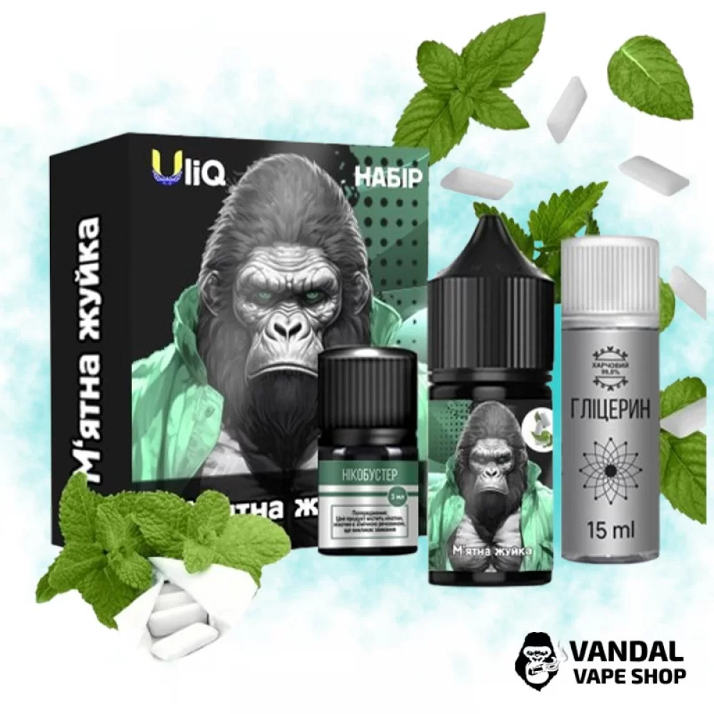 Набір для самозамісу Uliq 30 мл 50 мг зі смаком м'ятної жуйки