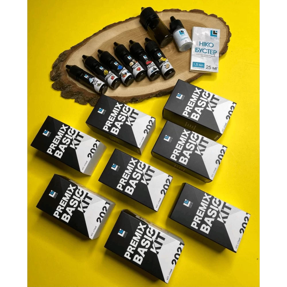 Набір для самозамісу Premix Basic Kit 30 мл 50 мг зі смаком лісових ягід і голубої малини Набір для самозамісу Premix Basic Kit 30 мл 50 мг зі смаком лісових ягід і голубої малини