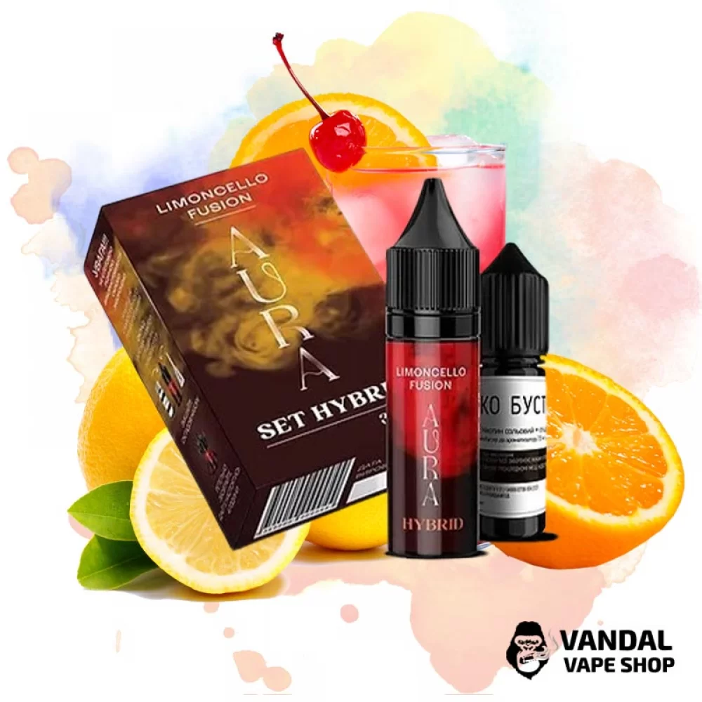 Набір для самозамісу Aura Hybrid - зі смаком цитрусового коктейлю Набір для самозамісу Aura Hybrid - зі смаком цитрусового коктейлю