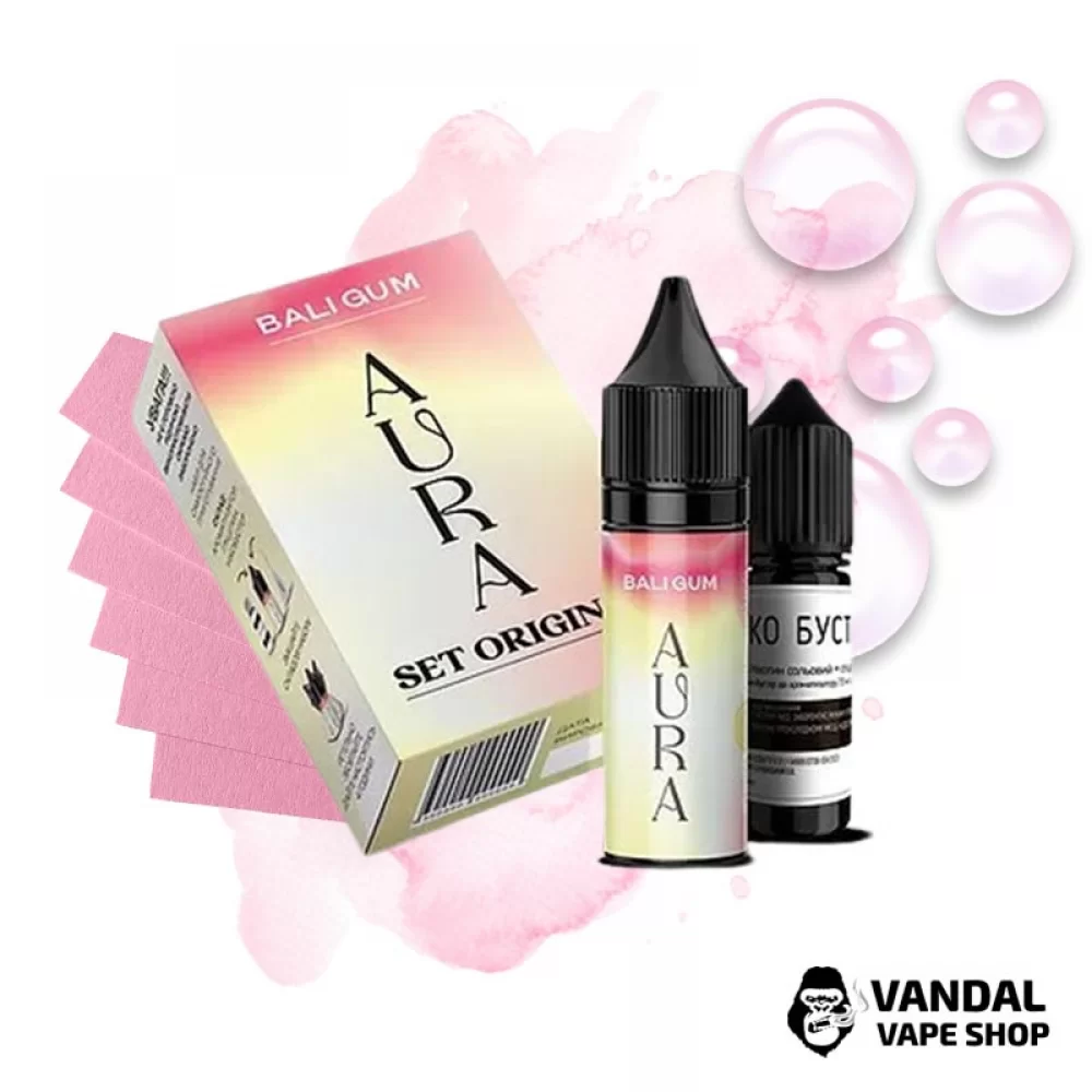 Набір для самозамісу Aura Original 15 мл 30 мг - зі смаком жуйки з ніжними травами і свіжістю.