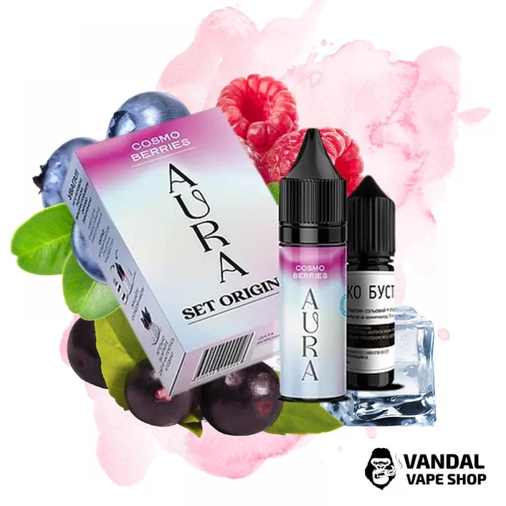 Набір для самозамісу Aura Original 15 мл 30 мг - зі смаком асаї, лохини, малини з льодом.