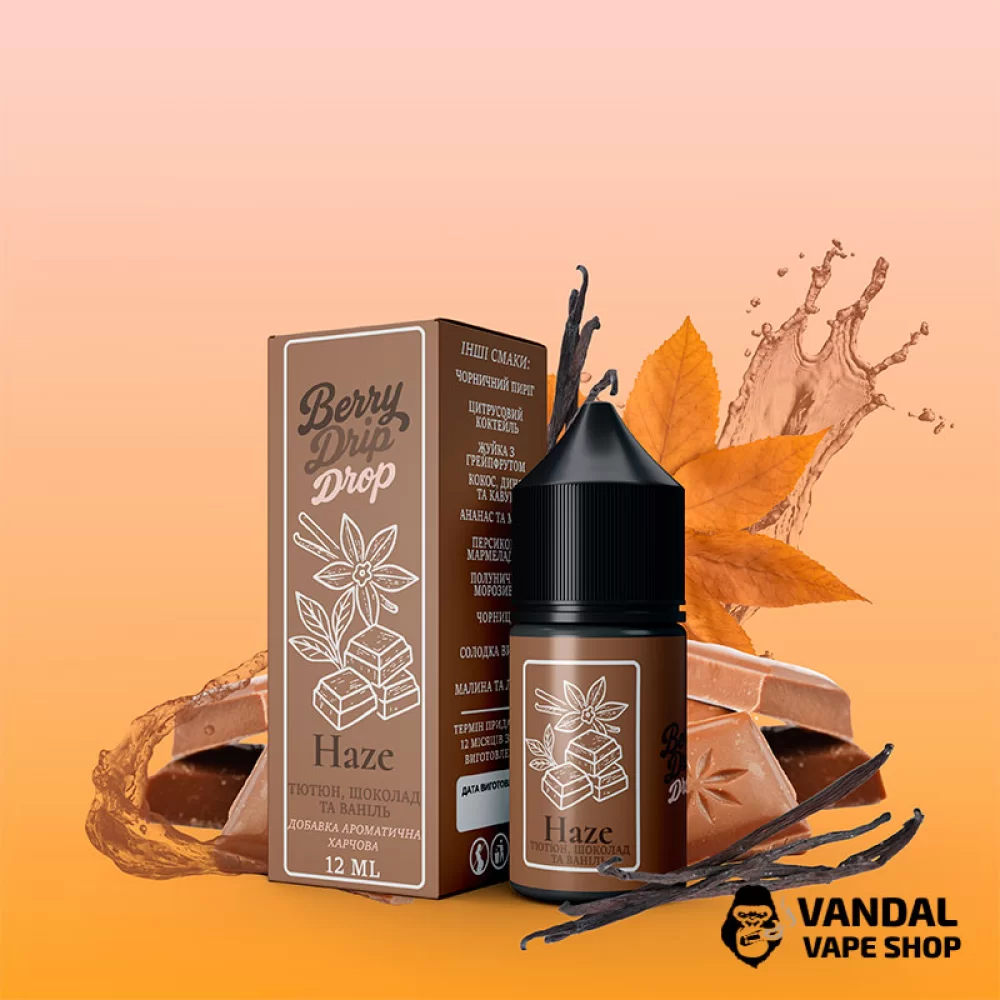 Набор для самозамеса Berry Drip Drop 30 мл 25 мг со вкусом табака, шоколада и ванили Набор для самозамеса Berry Drip Drop 30 мл 25 мг со вкусом табака, шоколада и ванили