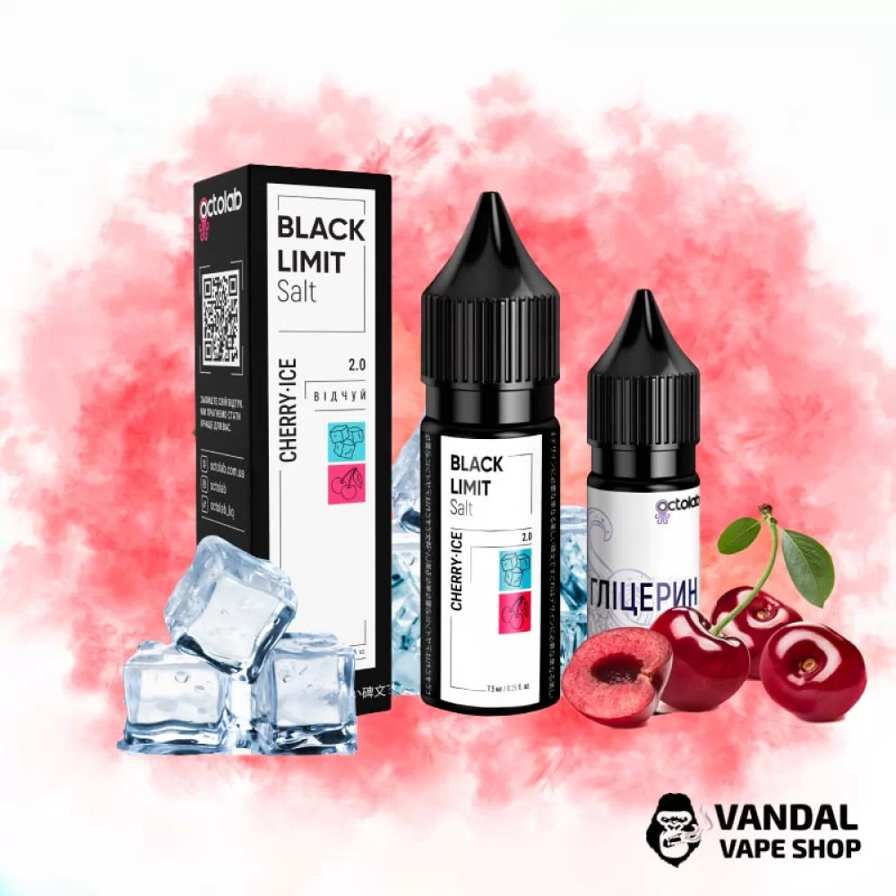 Набір для самозамісу Black Limit 15 мл 65 мг зі смаком вишні з холодком