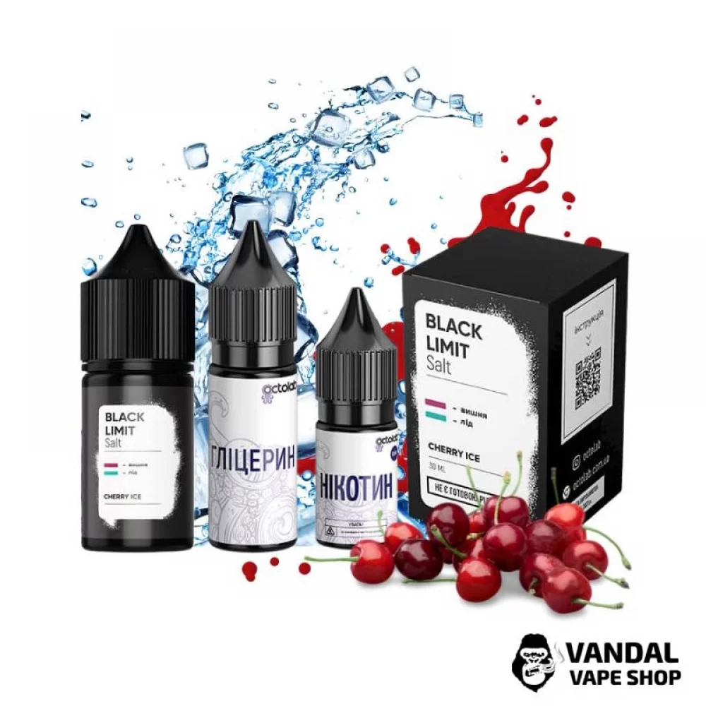Набір для самозамісу Black Limit 30 мл 50 мг зі смаком вишні з льодом