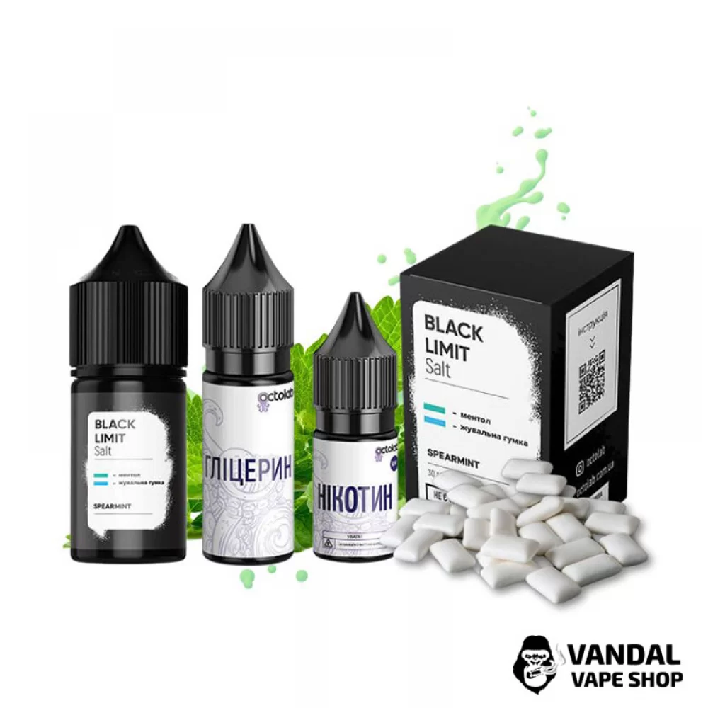 Набір для самозамісу Black Limit 30 мл 50 мг Hard зі смаком м'ятної жуйки