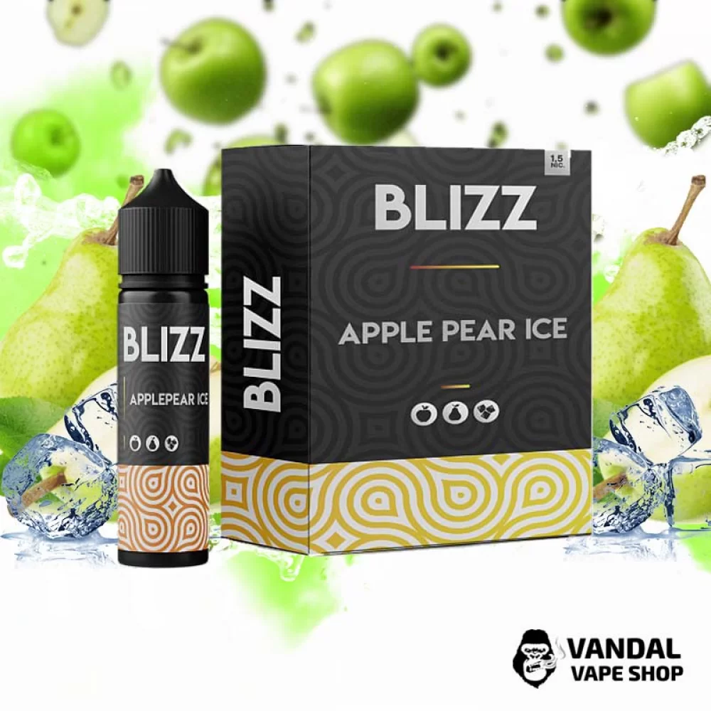 Набір для самозамісу Blizz Organic 60 мл 3 мг зі смаком яблука і груші з холодком Набір для самозамісу Blizz Organic 60 мл 3 мг зі смаком яблука і груші з холодком