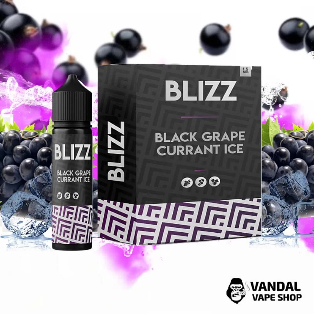 Набір для самозамісу Blizz Organic 60 мл 3 мг зі смаком винограду і смородини з холодком