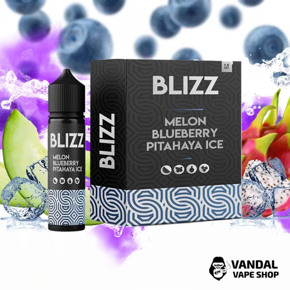 Набор для самозамеса Blizz Plus Organic 60 мл 3 мг со вкусом дыни, черники и питайи со льдом