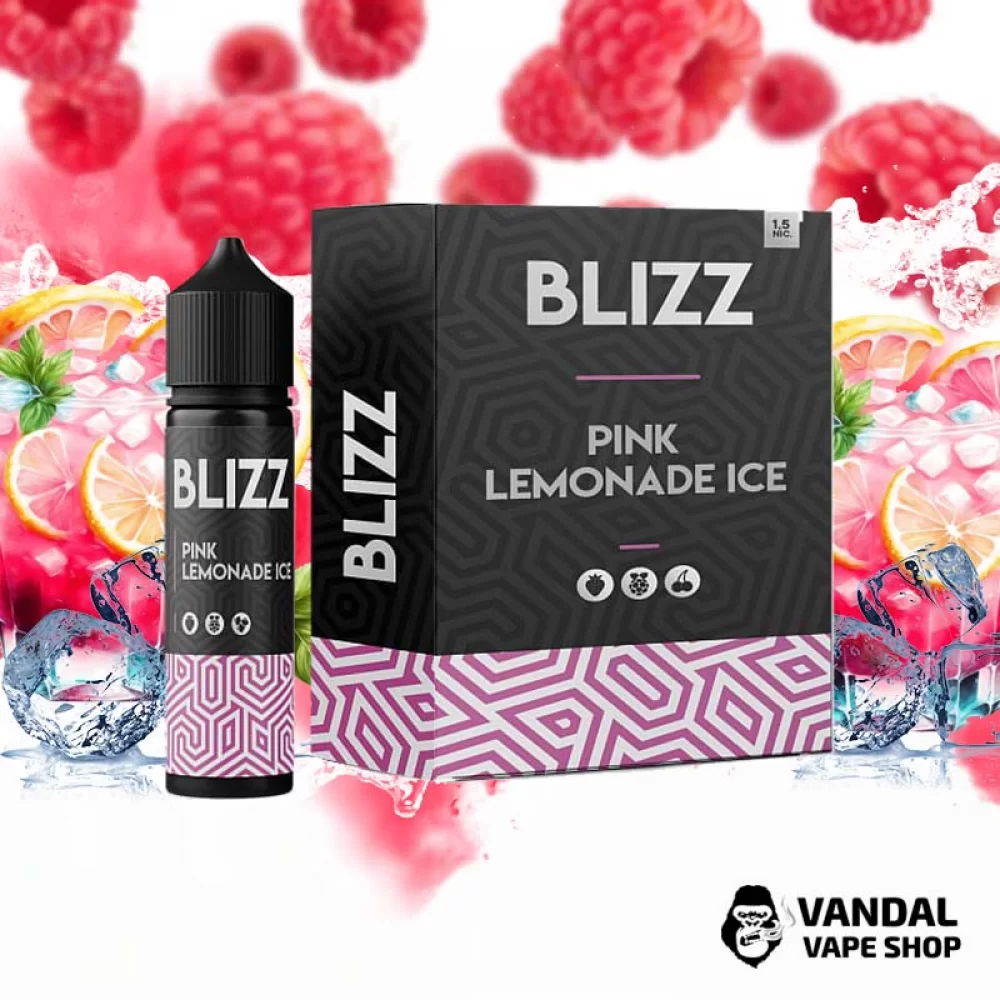Набор для самозамеса Blizz Plus Organic 60 мл 3 мг со вкусом розового лимонада с холодком