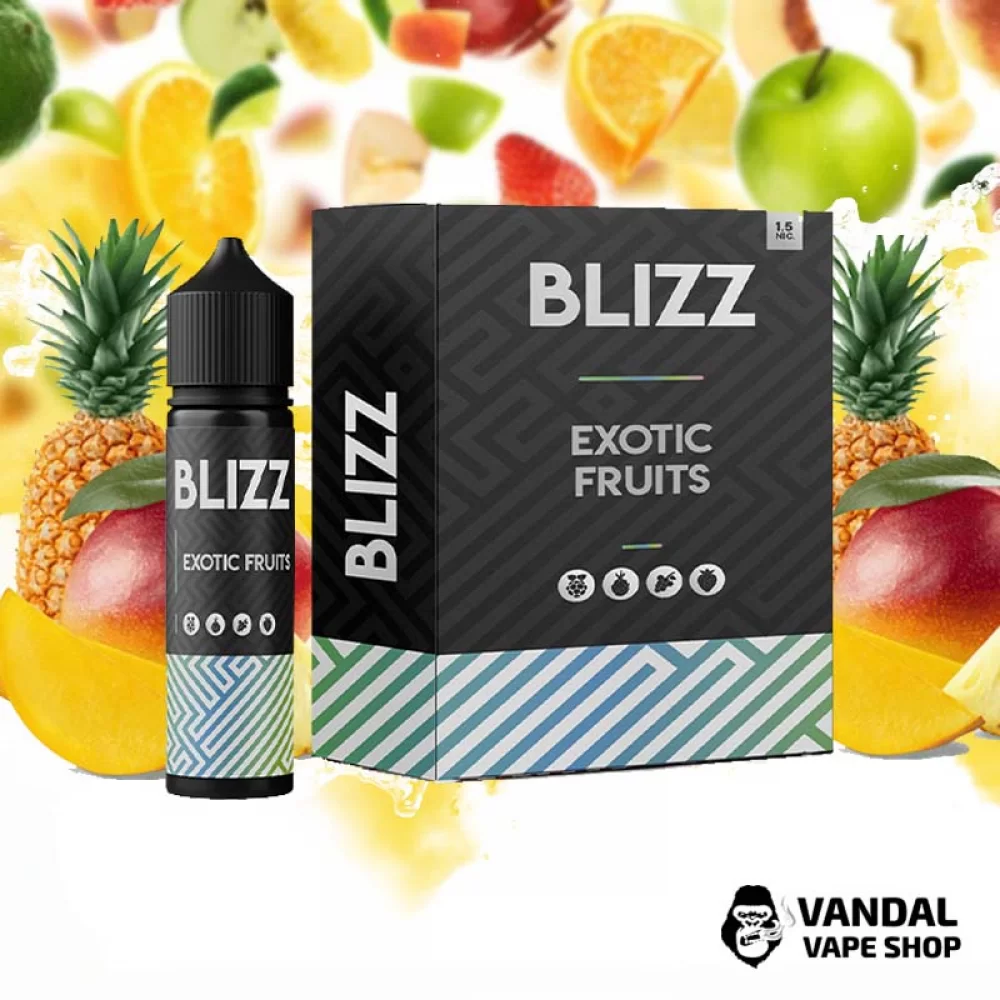 Набор для самозамеса Blizz Plus Organic 60 мл 3 мг - со вкусом экзотических фруктов Набор для самозамеса Blizz Plus Organic 60 мл 3 мг - со вкусом экзотических фруктов