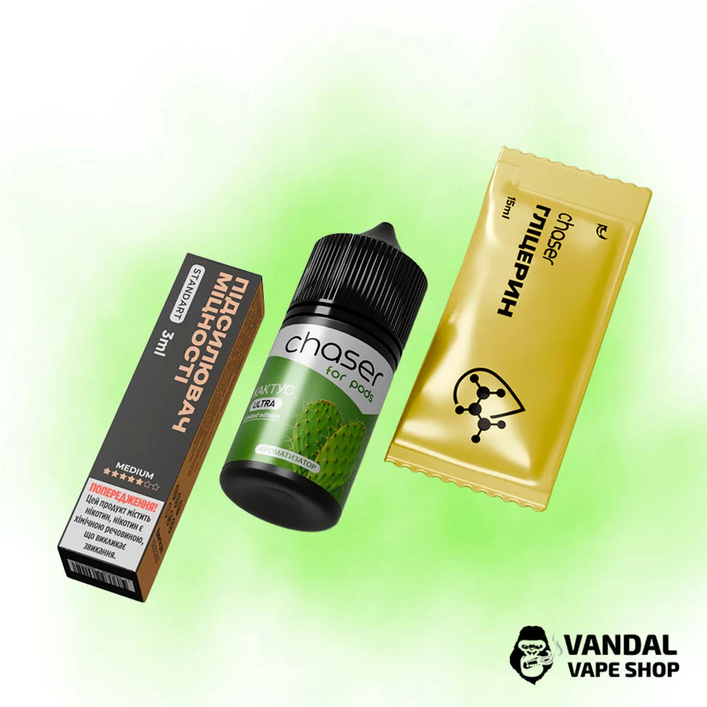 Набір для самозамісу Chaser ForPods 30 мл 65 мг зі смаком кактуса Набір для самозамісу Chaser ForPods 30 мл 65 мг зі смаком кактуса