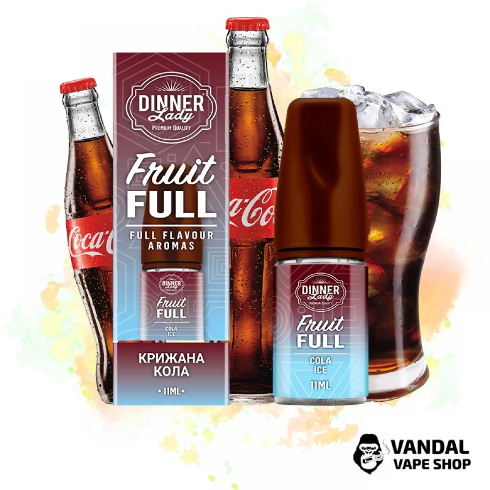 Набор для самозамеса Dinner Lady Fruit Full 30 мл 50 мг - со вкусом колы с льдом Набор для самозамеса Dinner Lady Fruit Full 30 мл 50 мг - со вкусом колы с льдом