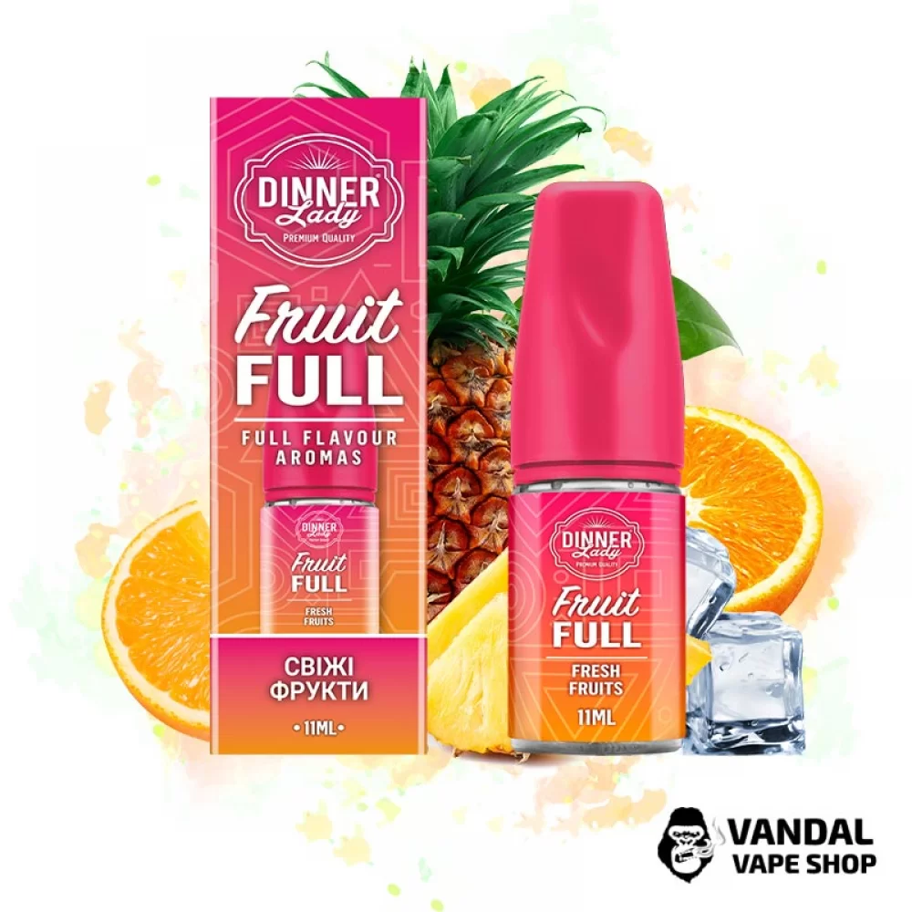 Набор для самозамеса Dinner Lady Fruit Full 30 мл 50 мг - со вкусом фруктов Набор для самозамеса Dinner Lady Fruit Full 30 мл 50 мг - со вкусом фруктов