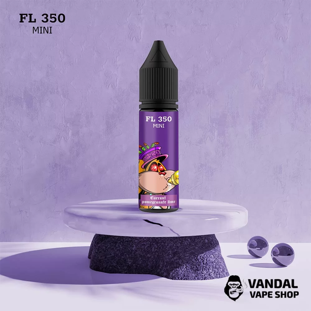 Набір для самозамісу FL350 Mini 15 мл 50 мг зі смаком смородини, граната, лайма Набір для самозамісу FL350 Mini 15 мл 50 мг зі смаком смородини, граната, лайма
