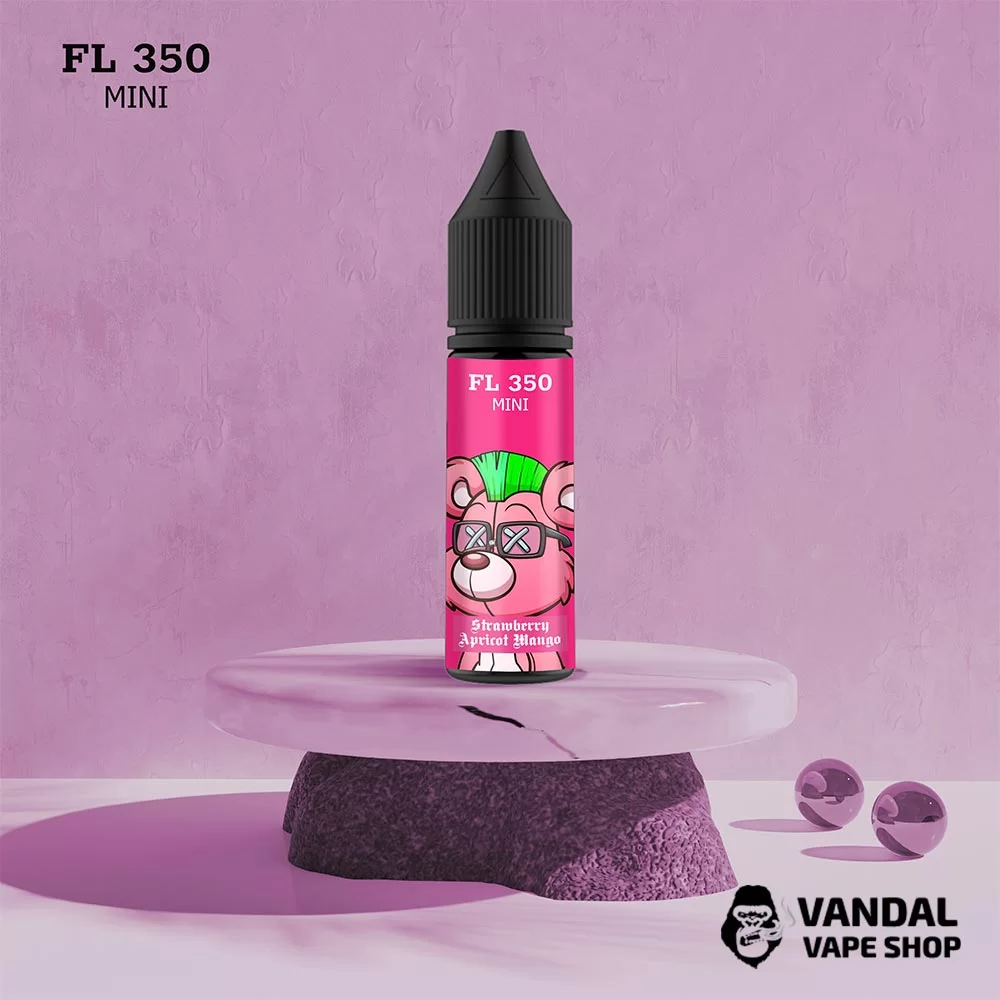 Набір для самозамісу FL350 Mini 15 мл 50 мг зі смаком полуниці, абрикоса, манго Набір для самозамісу FL350 Mini 15 мл 50 мг зі смаком полуниці, абрикоса, манго