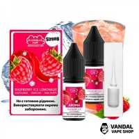 Набір для самозамісу Flavorlab Disposable Puff Strong - Raspberry Ice Lemonade 10 мл 50 мг