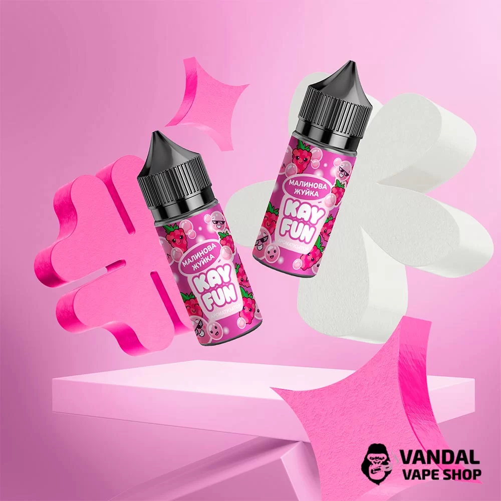 Набор для самозамеса Kayfun 30 мл 65 мг со вкусом жвачки с малиной Набор для самозамеса Kayfun 30 мл 65 мг со вкусом жвачки с малиной