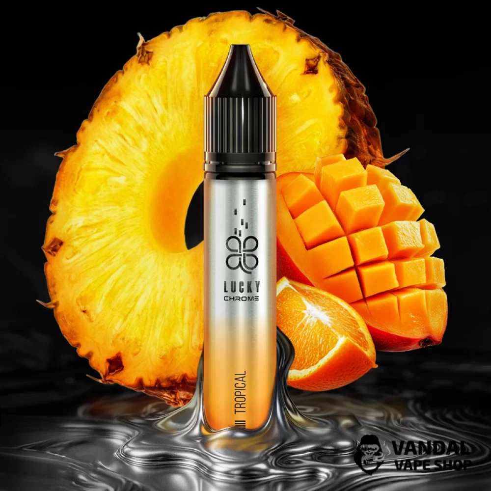 Набір для самозамісу Lucky Chrome 30 мл 50 мг зі смаком ананасу, манго та апельсину