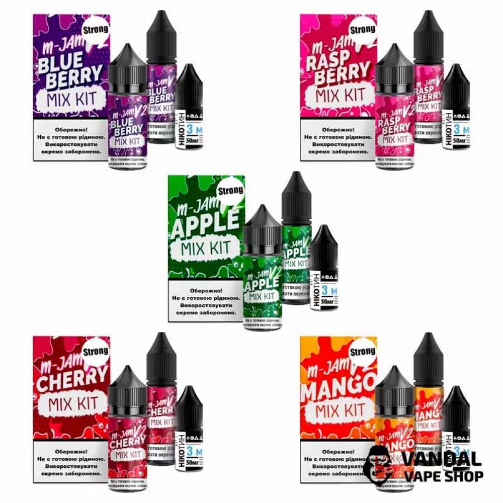 Набор для самозамеса M-JAM V2 Salt Strong 30 мл Набор для самозамеса M-JAM V2 Salt Strong 30 мл