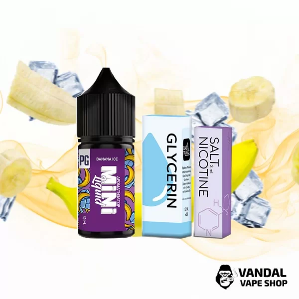 Набор для самозамеса Mini Liquid  30 мл 50 мг со вкусом банана с холодком