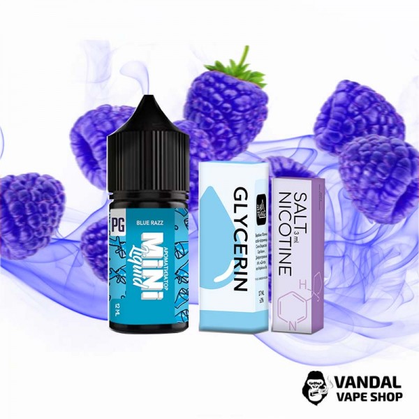 Набір для самозамісу  Mini Liquid  30 мл 50 мг зі смаком голубої малини