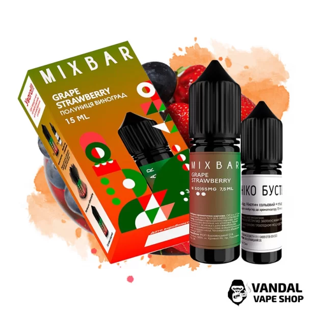 Набор для самозамеса Mix Bar 15 мл 50 мг со вкусом винограда и клубники