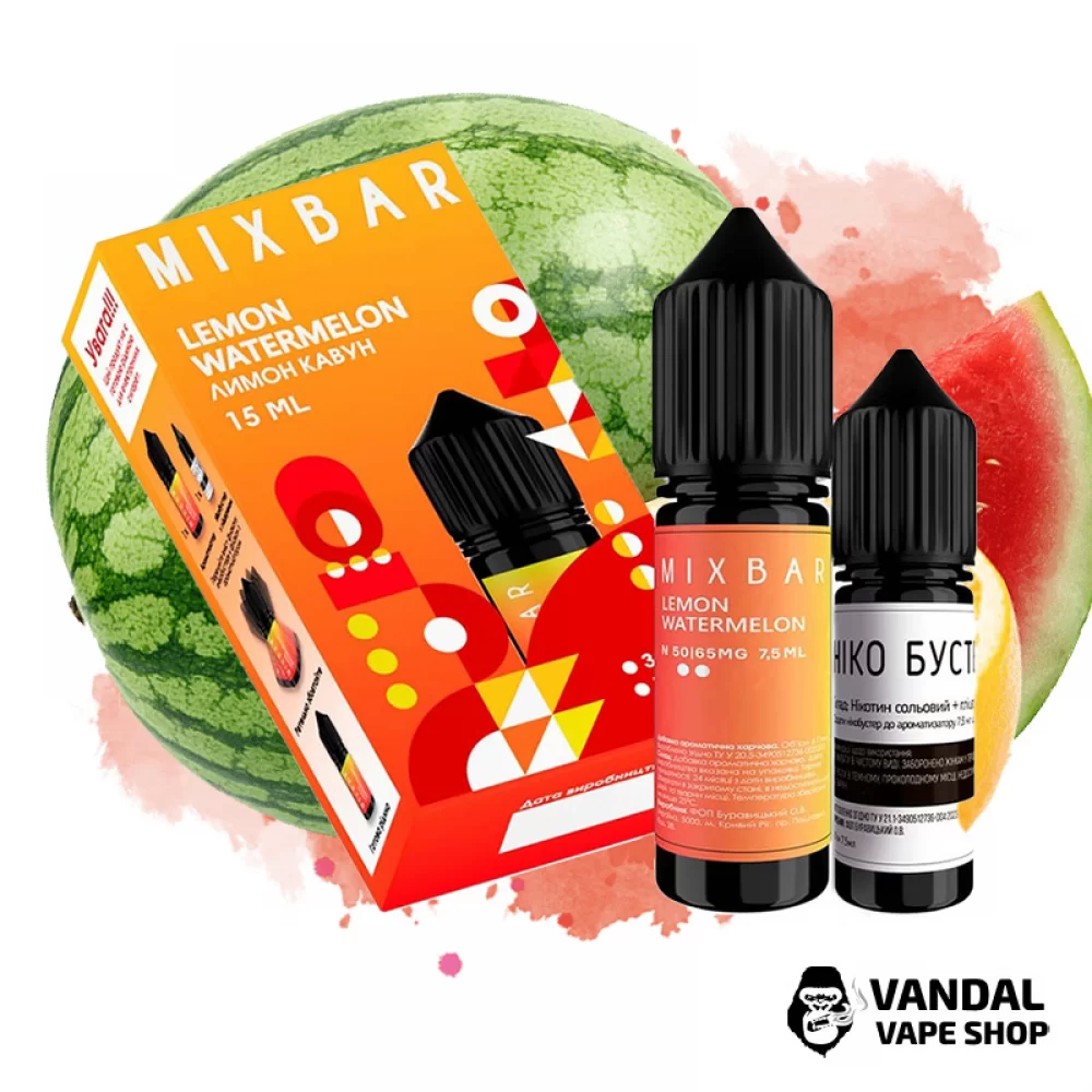 Набор для самозамеса Mix Bar 15 мл 50 мг со вкусом лимона и арбуза