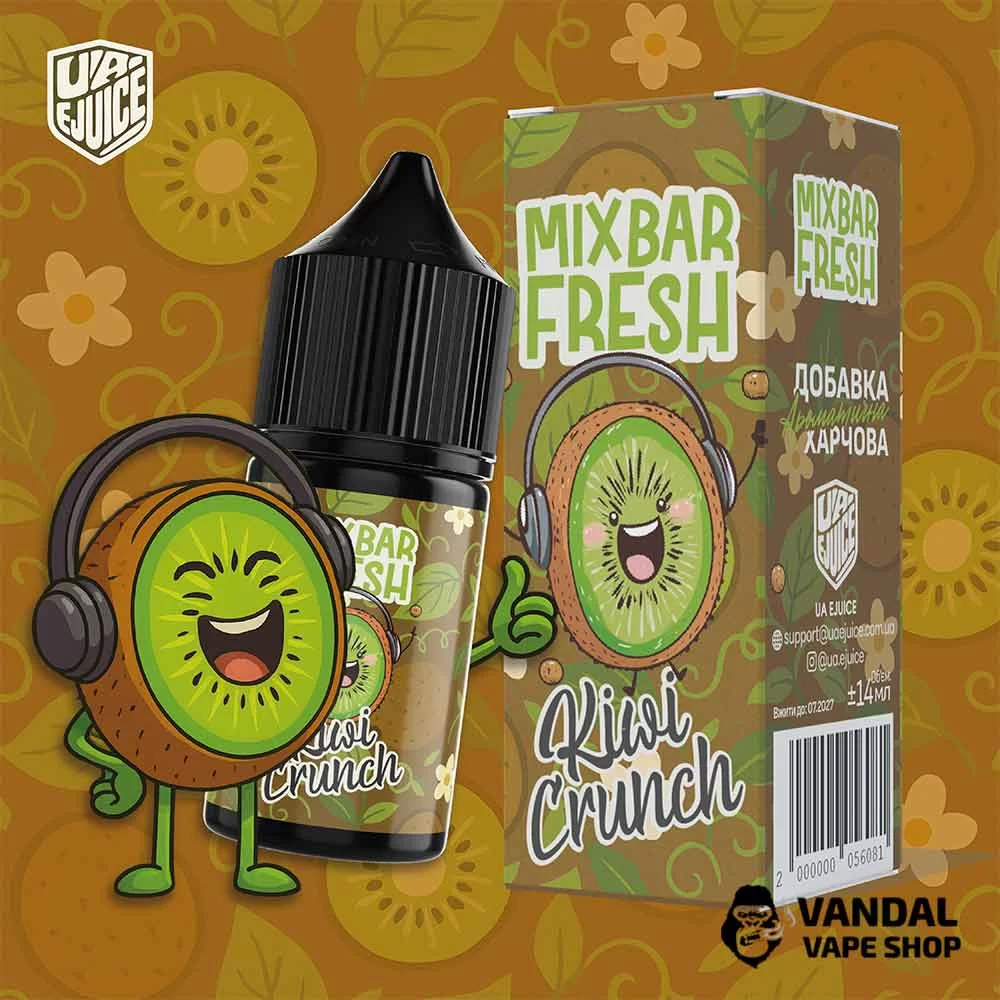 Набір для самозамісу Mix Bar Fresh 15 мл 65 мг зі смаком яблука та ківі з холодом