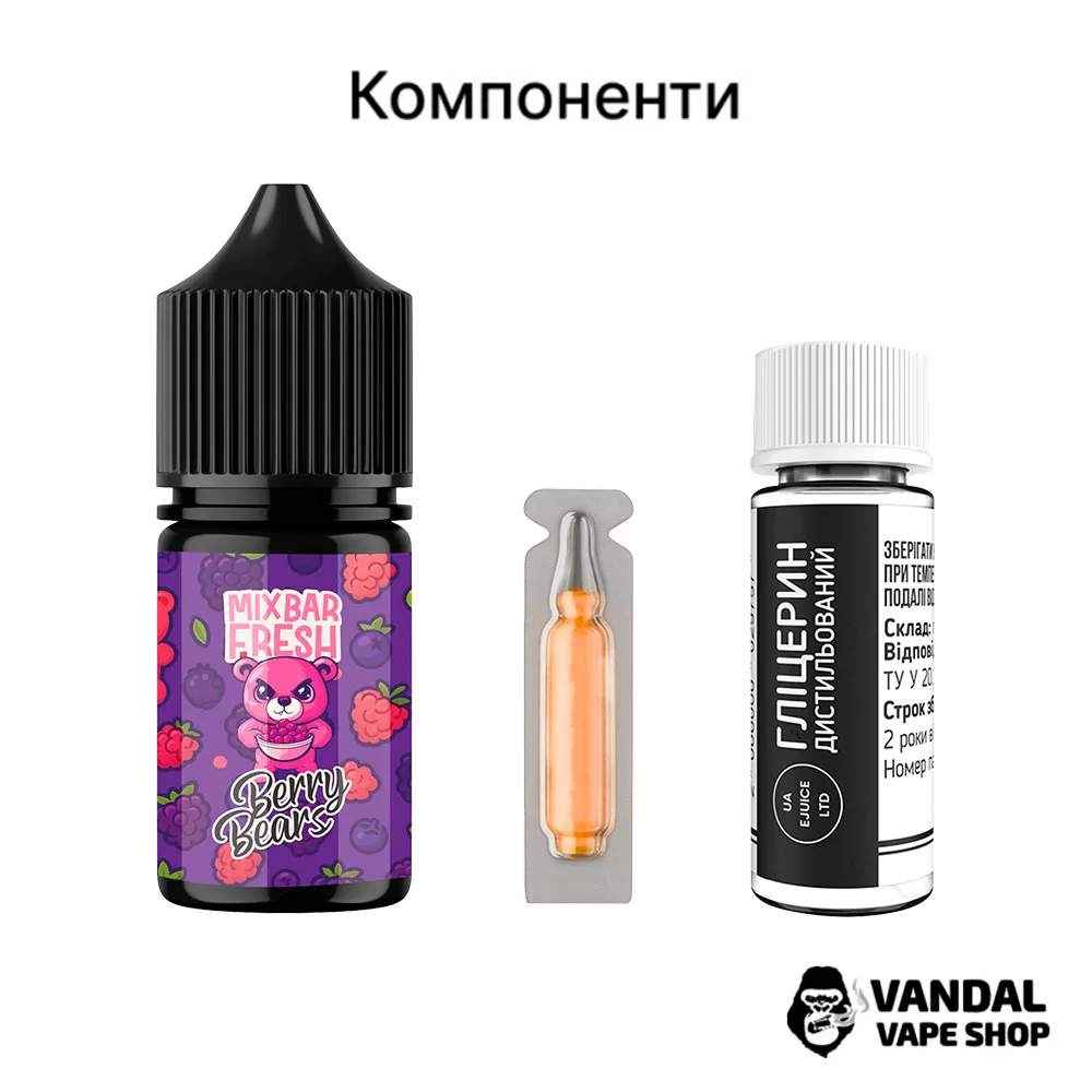 Набор для самозамеса Mix Bar Fresh 30 мл 50 мг со вкусом тропических фруктов