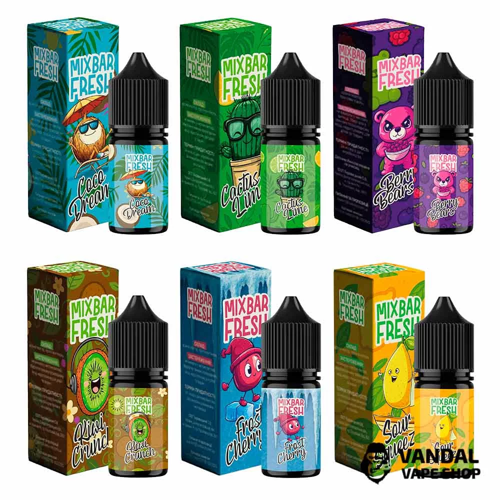 Набор для самозамеса Mix Bar Fresh 15 мл Набор для самозамеса Mix Bar Fresh 15 мл