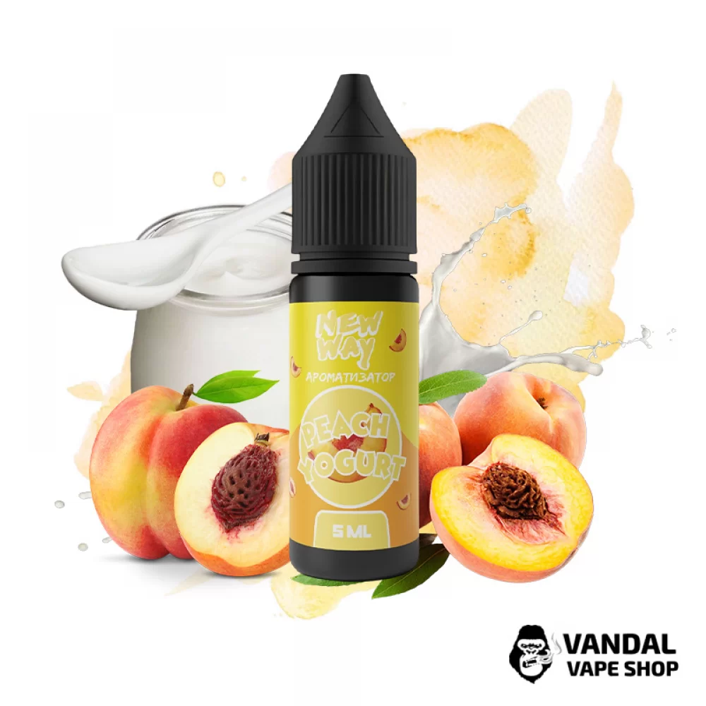 Набор для самозамеса New Way 15 мл 65 мг со вкусом йогурта с персиком Набор для самозамеса New Way 15 мл 65 мг со вкусом йогурта с персиком