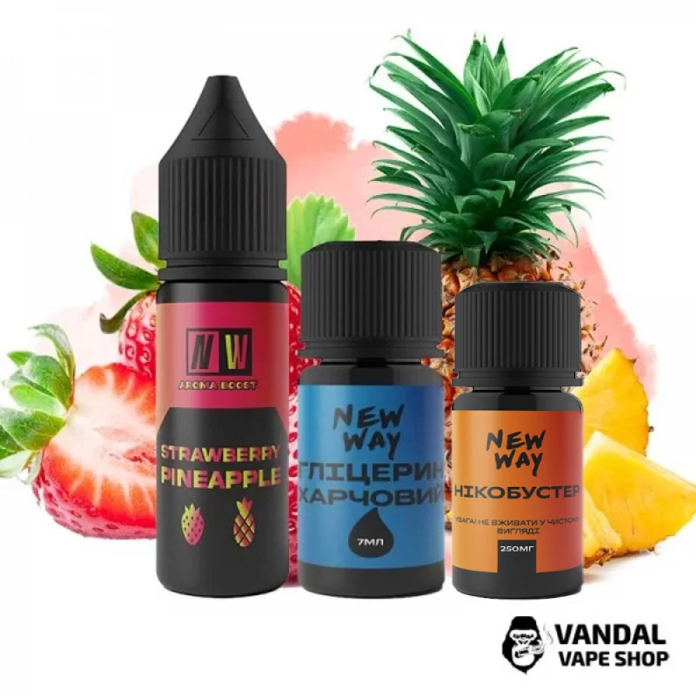 Набір для самозамісу New Way 15 мл 10 мг зі смаком полуниця і ананас