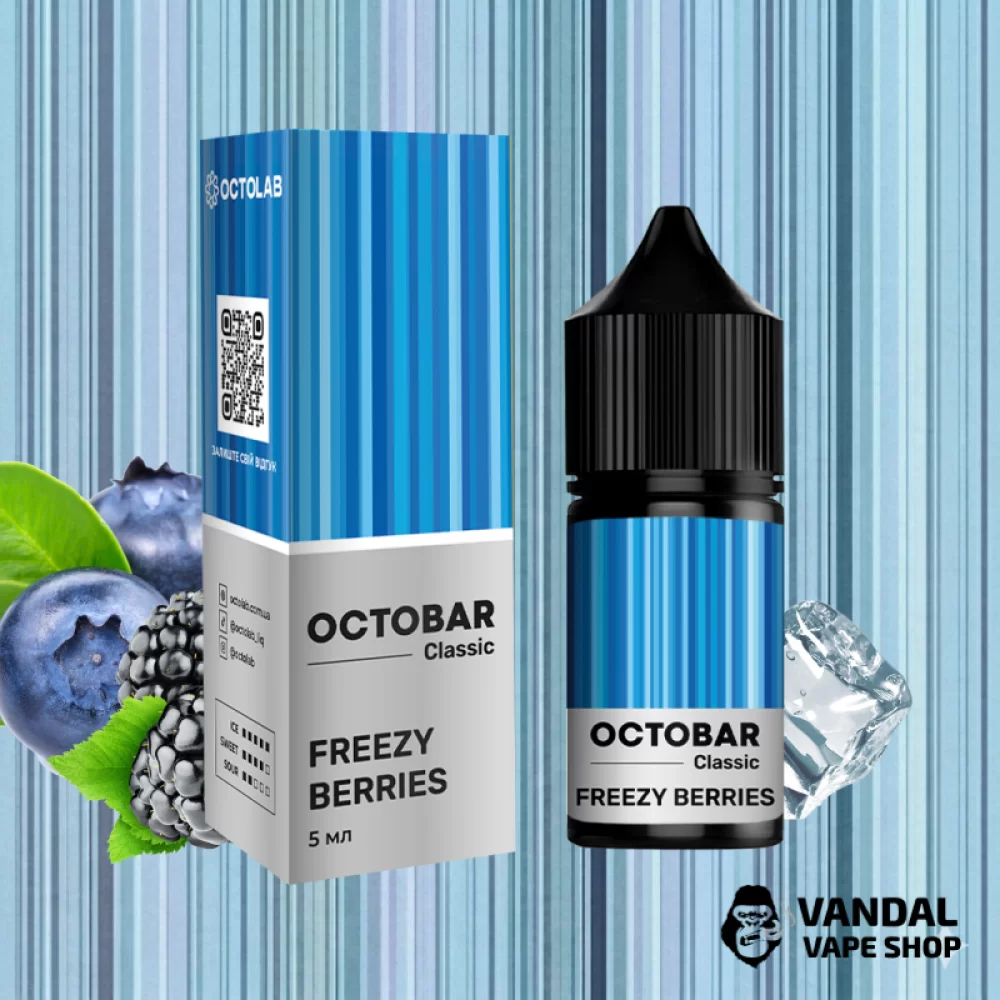 Набор для самозамеса OctoBar Salt 10 мл 50 мг со вкусом ягод ежевики и черники с холодком