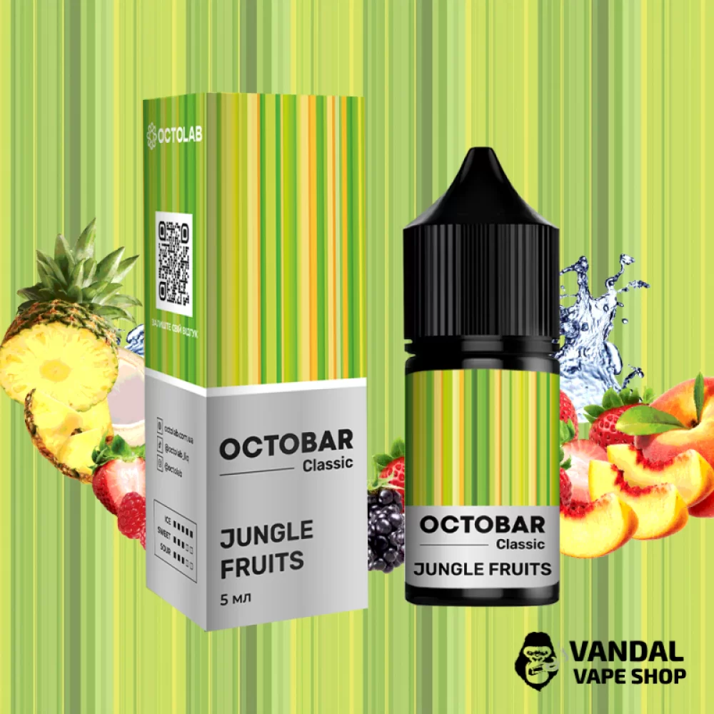 Набор для самозамеса OctoBar Salt 10 мл 50 мг со вкусом папайи и маракуи с холодком Набор для самозамеса OctoBar Salt 10 мл 50 мг со вкусом папайи и маракуи с холодком