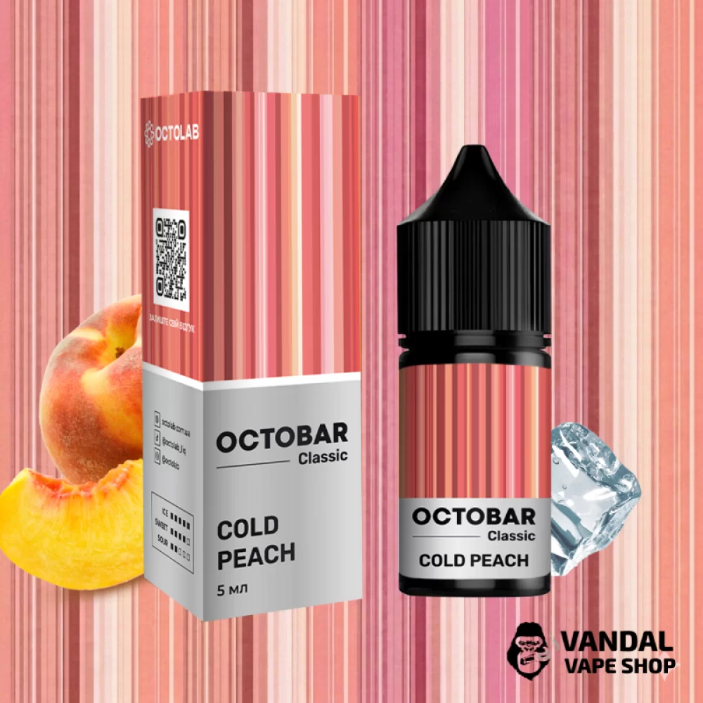 Набор для самозамеса OctoBar Salt 10 мл 50 мг со вкусом персика нектарина с холодком