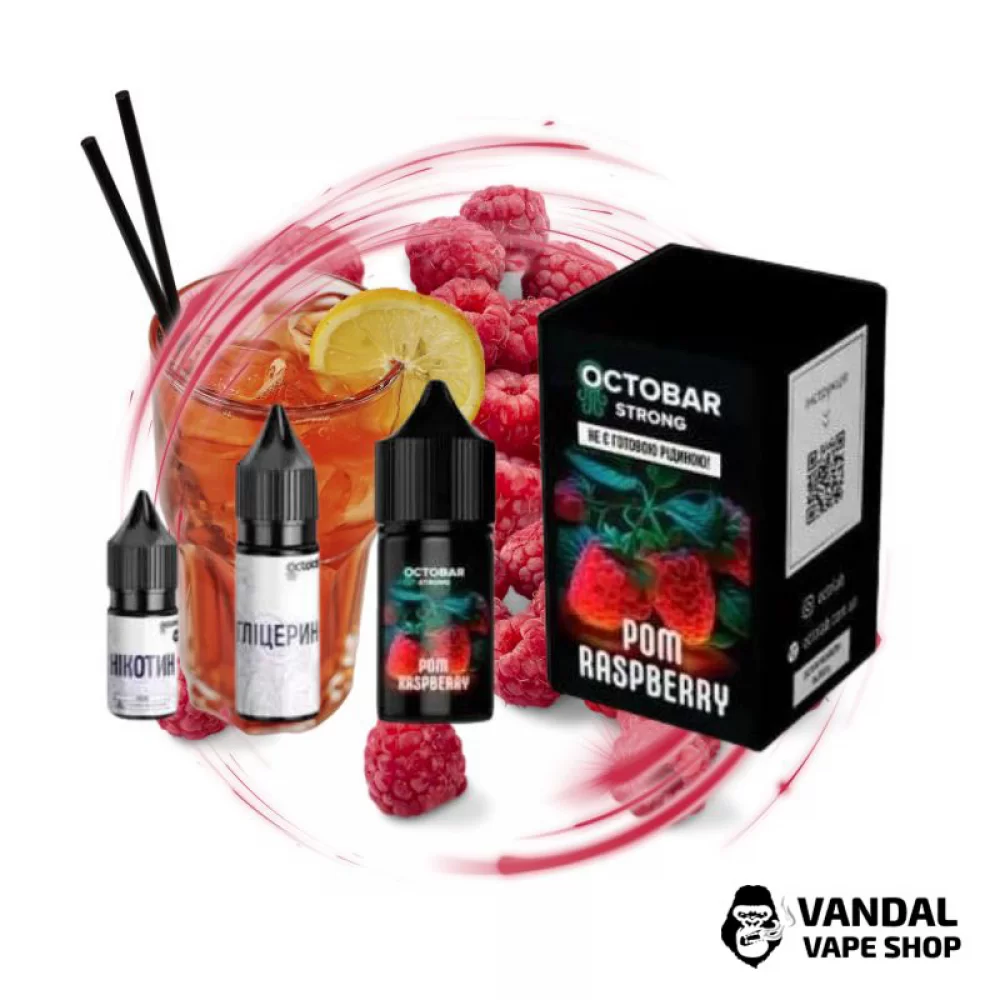 Набор для самозамеса OctoBar Strong 15 мл 50 мг со вкусом граната и малины Набор для самозамеса OctoBar Strong 15 мл 50 мг со вкусом граната и малины