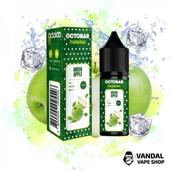Набір для самозамісу Octobar Fresh & Sour - зі смаком хрусткого зеленого яблука, що дарує відчуття кислинки