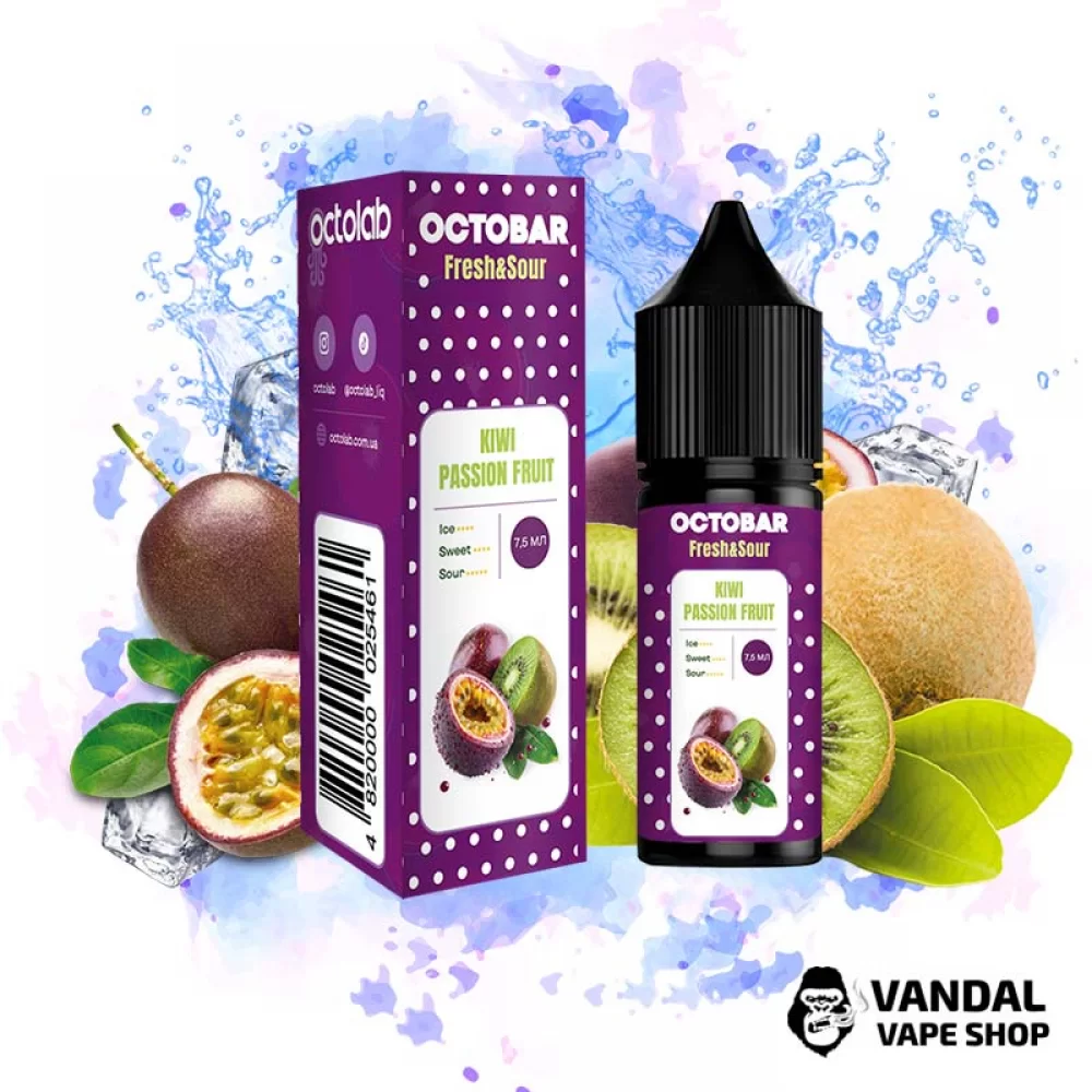 Набор для самозамеса Octobar Fresh & Sour - со вкусом киви и маракуи с кислинкой и приятной свежестью