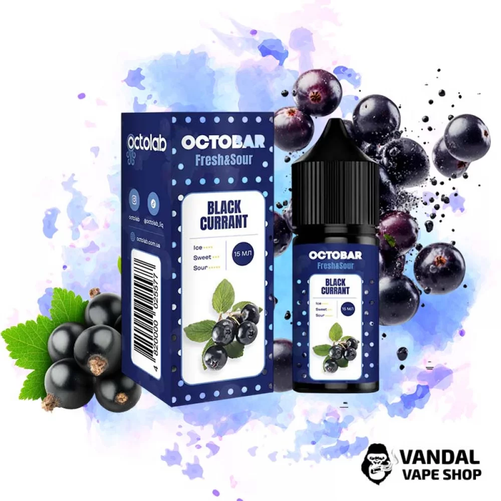 Набор для самозамеса Octobar Fresh & Sour - со вкусом кислой черной смородины с холодком